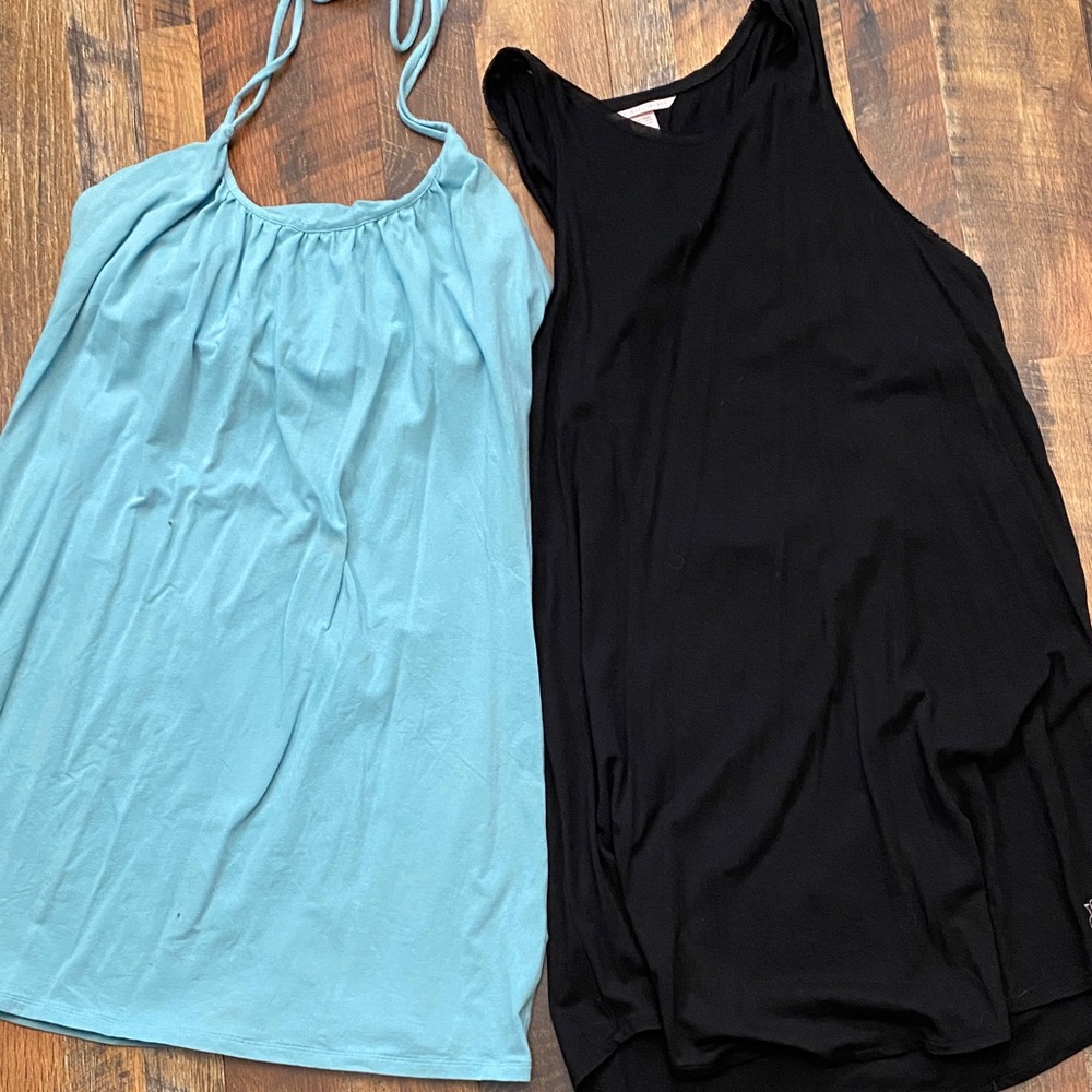 Blue and Black Swim suit coverups